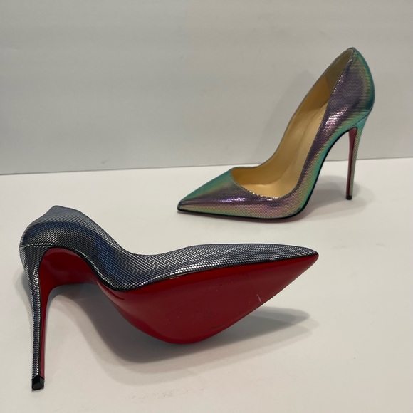 Christian Louboutin Tissu Scarabe So Kate 120 Pumps Size 361/2 - Picture 2 of 14
